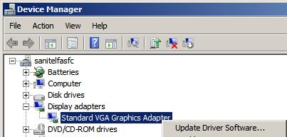 standard vga graphics adapter drivers